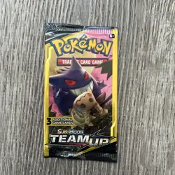 Pokemon TCG: Team Up Mini Booster Pack 3 Card- Gengar Art- Factory Sealed - Image 1