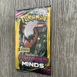 Pokemon Sun & Moon Unified Minds | 3 Card Mini Booster Pack Factory Sealed - Image 3