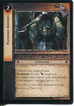 Lord Of The Rings CCG FotR Card 1.C193 Plundered Armories - Image 1