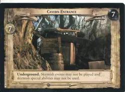 Lord Of The Rings CCG Card TTT 4.U355 Cavern Entrance - Image 1