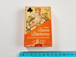 CARTE DA GIOCO LUXUS SKAT KARTEN SCHMID 22901 ORIGINAL VINTAGE PLAYING CARD NEW - Image 1