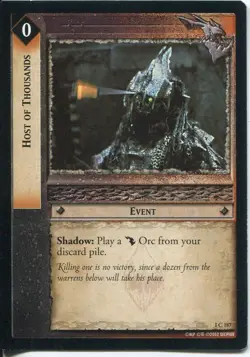 Lord Of The Rings CCG FotR Card 1.C187 Host Of Thousands - Image 1