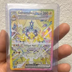 Galvantula ex Tera Secret Rare Holo Pokemon TCG Card 168/142 Lightning 2024 - Image 3