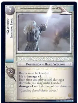 Lord Of The Rings CCG TCG Promo Card 0P44 Glamdring Lightning Brand - Image 1
