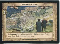 Lord Of The Rings CCG Card RotK 7.U329 Dunharrow Playeau - Image 1