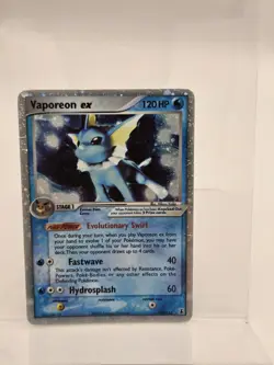 Vaporeon ex 110/113 Delta Species Holo Pokemon TCG Card HP - Image 1