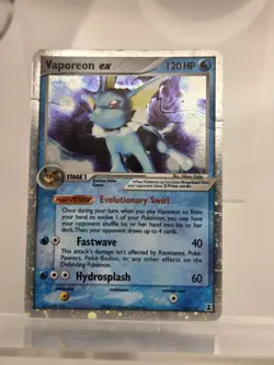 Vaporeon ex 110/113 Delta Species Holo Pokemon TCG Card HP - Image 2