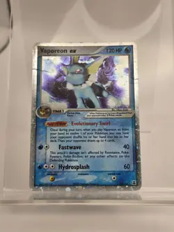Vaporeon ex 110/113 Delta Species Holo Pokemon TCG Card HP - Image 3