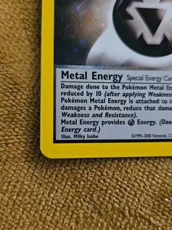 LP Pokemon METAL ENERGY Card NEO GENESIS Set 19/111 Holo Rare WOTC - Image 2