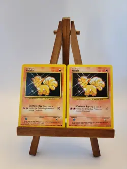 POKEMON Card BASE Set | TWO VULPIX #68/102 HP 50 Error! Misprint! - Non-Holo NM! - Image 1