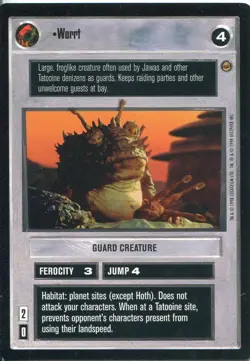 Star Wars CCG Jabbas Palace Card Worrt - Image 1