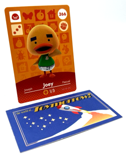 Animal Crossing Nintendo Amiibo - JOEY #266 - Series 3 Authentic Card - Image 1