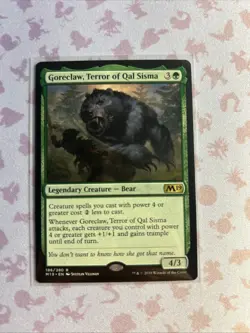 Magic: the Gathering - Goreclaw, Terror of Qal Sisma- Near Mint Rare M19 - Image 1