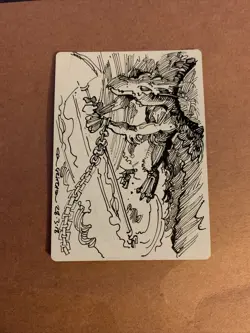 MTG Magic Kathari Bomber FOIL Signed Artist Proof x1 w/Sketch MM3 Carl Critchlow - Image 2