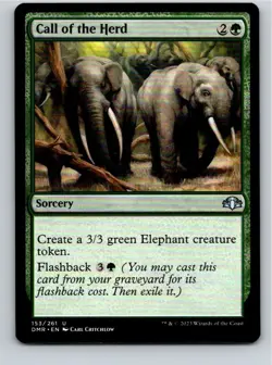 Magic the Gathering Call of the Herd Dominaria Remastered MTG Free Shipping! - Image 1