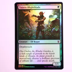 MTG Green - Tajuru Blightblade FOIL 208 - Zendikar Rising - Magic the Gathering - Image 1