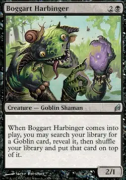 1x Boggart Harbinger - Foil Moderate Play, English Lorwyn MTG Magic - Image 1