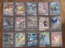 Lot of 15 Shiny Full Art Pokemon Ultra Rares (V and VMAX) - Image 1