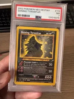 Pokemon Shining Tyranitar Holo - PSA 7 - Neo Destiny #113 - Near Mint - Image 1