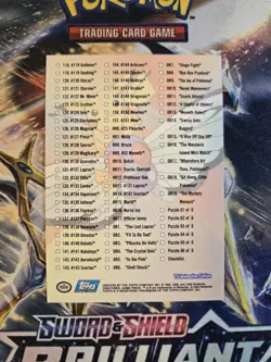 Pokemon 2000 Topps TV Animation Series 3 Checklist Silver Foil - LP - Image 2