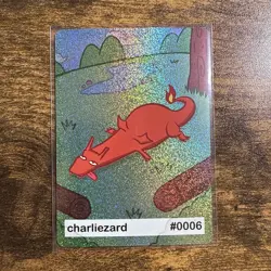 Near Mint Pookiemoot Charliezard Charizard Holo Rare #0006 Derp Pokemon Fan Art - Image 1