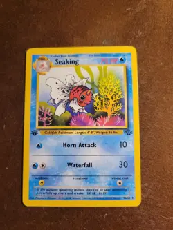 Pokemon TCG Seaking Jungle 46/64 Regular 1st Edition Uncommon - Image 1