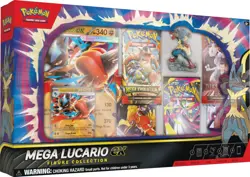 POKEMON MEGA LUCARIO EX FIGURE COLLECTION BOX - FACTORY SEALED - US ENGLISH - Image 1