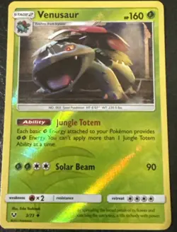 Pokemon TCG Shining Legends Venusaur 3/73 Uncommon Reverse Holo - NM - Image 1