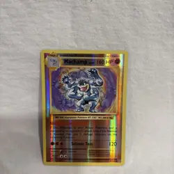 2016 Pokemon XY Evolutions 59 Machamp Reverse Foil - Image 1