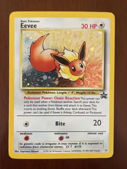 Eevee 11 Pokemon TCG Black Star Promo Holo NM Vintage 2000 Card - Image 1