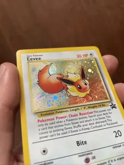 Eevee 11 Pokemon TCG Black Star Promo Holo NM Vintage 2000 Card - Image 3