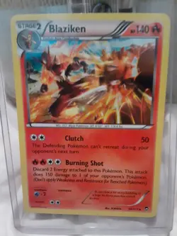 Pokemon TCG Blaziken Holo Rare Card Furious Fists 14/111 - Image 1