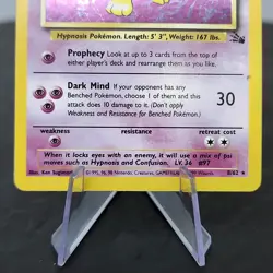 Hypno 8/62 Fossil Holo Rare Pokemon Card WOTC 1999 Vintage TCG Lightly Played - Image 4