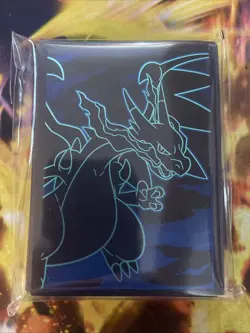 Charizard Card 65 Sleeves (New & Sealed) - Pokemon - Phantasmal Flames ETB - Image 1