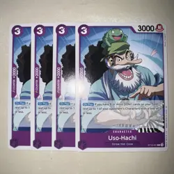 One Piece TCG ST18-001 Uso-Hachi X4 Playset Card Game CCG English - Image 1