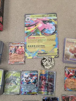 Pokemon Cards Job Lot - 3 Sealed Tins + Battle Deck + Hits & Bulk (UK) ✅ - Image 2