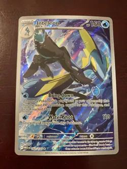 Inteleon 142/132 Mega Evolution Illustration Rare Pokemon TCG Card NM - Image 1
