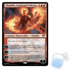 CHANDRA, AWAKENED INFERNO (COMMANDER DECK) Commander Masters Planeswalker MTG - Image 1