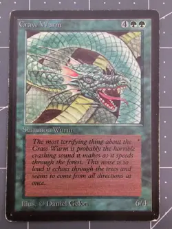 MTG ⭐ Beta Edition ⭐ Craw Wurm ⭐ Vintage Legacy ⭐ - Image 1