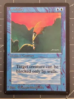 MTG ⭐ Beta Edition ⭐ Invisibility ⭐ Vintage Legacy ⭐ - Image 1
