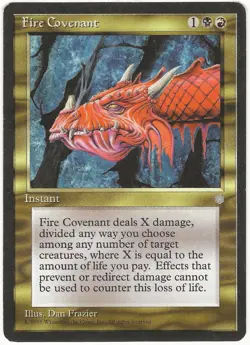 MTG Fire Covenant Ice Age Uncommon LP - Image 1