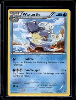 Wartortle Plasma Blast common Pokemon TCG 15/101 NM+ - Image 1
