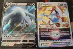 Lugia VSTAR 139/195 & Lugia V 138/195 Silver Tempest Set Pokemon TCG - Image 1
