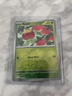 Applin 012/142 Sv07: Stellar Crown Reverse Holo NM Pokemon TCG - Image 1