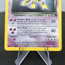 Dark Alakazam 1/82 Holo Rare+Team Rocket+WotC+Pokemon+Unlimited+HP+Vintage - Image 4