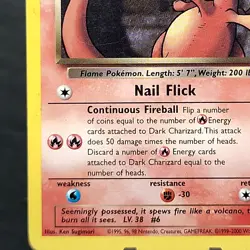 Dark Charizard Holo 21/82 Team Rocket Unlimited WOTC Pokemon TCG English LP ⭐ - Image 2