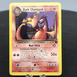 Dark Charizard Holo 21/82 Team Rocket Unlimited WOTC Pokemon TCG English LP ⭐ - Image 4