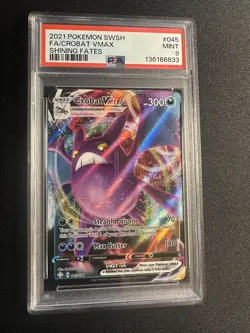 Shining Fates Pokemon Crobat VMAX 45/72 Ultra Rare Holo - PSA - Image 1