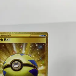 Pokemon Sword & Shield Base Set Quick Ball 216/202 Gold Secret Rare - Image 4