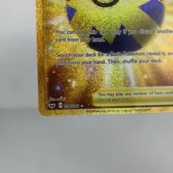 Pokemon Sword & Shield Base Set Quick Ball 216/202 Gold Secret Rare - Image 5